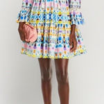 AQUA By Bloomingdale's Lace Crochet Mini Dress Womens Large Fit And Flare Photo 0