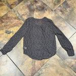 Paige  Floral V-neck 100% Silk Sheer Blouse Small Photo 9