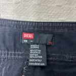 Diesel Vintage Black and Brown Skirt with leather on the side Size 31 Photo 6