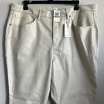 Good American Better Than Leather Mid Rise Cropped Mini Bootcut Jeans, Size 22 Photo 2