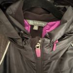 Title Nine  Women's Sz XL Will Power Quilted Full Zip Running Jacket Black Hoodie Photo 6