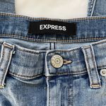 EXPRESS Girlfriend High Rise Ripped Jeans Photo 2