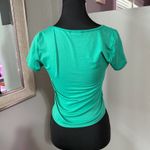 Sincerely Jules  Green Square Neck Crop Top Size Medium. Photo 1