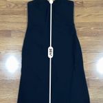 Brandon Maxwell cocktail party Black Silk Halter Bustier Sheath Dress 6 / small Photo 3