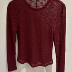 Free People Intimately  maroon sweater NWOT Photo 0