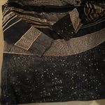 NWT Off the shoulder Gorgeous Dressy Top with Bronze Metallic on Shoulders Small Photo 2