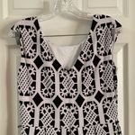 Tiana B Black/White Scoop Neck Cap Sleeve Dress size 8 Photo 9