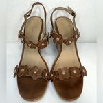 Kate Spade Tan Floral Espadrille Wedge Sandals Women’s Size 9 VGUC Photo 1