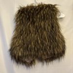 Forever 21  Faux Fur Vest Size PS Womens  Open Front Boho Glam Retro Festival Photo 3