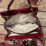 Steve Madden  Bmatteo Top Handle Satchel Purse Handbag Maroon Red 12x9 Photo 4