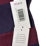 Just Fab Women's XL Striped Turtleneck Sweater Dress Burgundy Navy Long Sleeve Photo 6