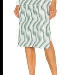 Stylish Patterned Miaou Green Mesh Moni Skirt revolve designer spring S boho Photo 1