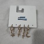 Urban Outfitters Gold Star, Lightning, and Moon Earrings Photo 0