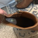 Gap  Leather Zip Block Heeled Bootie in Tan Photo 3