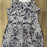 Perceptions  Navy and White Dress Petite XL Paisley Photo 0