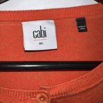 CAbi  #3123 Womens Orange Lace Cut Out Sleeve Button Up Cardigan Sweater Size XS Photo 3