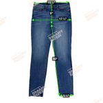 J. Crew Factory Essential Straight Jean All Day Stretch Mid Rise Size 30 Blue Photo 4