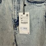 ZARA NWT Slim Flare High Rise Distressed Stone Wash Jeans Size 2 Photo 7