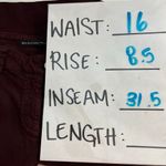 Balenciaga . Pants Maroon Burgundy Skinny Denim Pants Women's Size 42 EU (US 10) Photo 2