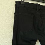 Paige Verdugo Ultra Skinny in Black Shadow Destructed Sz 28 Photo 10