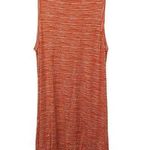 Philosophy  Tank Dress LARGE Orange White Striped Sleeveless Jersey Knit Casual Photo 0