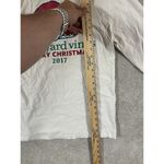 Vineyard Vines Women's Long Sleeve Pocket T-Shirt Santa Whale Size S Christmas Photo 7