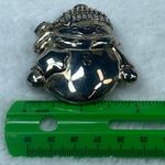 Snowman Winter Christmas Holiday Jewelry Brooch Pendant Scarf Hat Silver Tone Photo 11