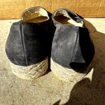 Salvatore Ferragamo  Espadrilles Flat Shoes Slip On Suede Leather Black 8 Photo 4