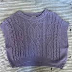 Boutique Purple Sweater Vest Photo 3