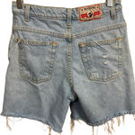 Rockies Relaxed High Rise Denim Cutoff Shorts Distressed Light Wash Size 3 Photo 5