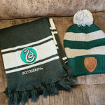 Harry Potter Slytherin Green Knit Scarf and Beanie Set Photo 0