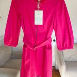 Baum Und Pferdgarten Mini Dress Pink Zip Front Belted Size 34 Barbie European Photo 0