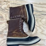 Sorel  Premium Duck Boots Womens 11 Brown Waterproof Leather (NL1718-206) Rubber Photo 9