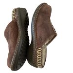 UGG  Kohala brown leather clogs sheepskinn lined size 6 women’s outdoor slippers Photo 4