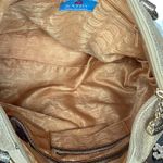 Kathy Van Zeeland Gold Vegan Leather and Vegan Suede Studded Shoulder Bag Photo 9