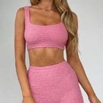 White Fox Boutique  Pink Top and Shorts Set Photo 0