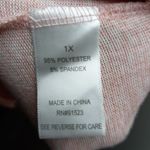 Jaclyn Smith  Intimates 1X Metallic Hearts Pink Pajamas Sleepwear Plus 2-Piece Photo 1