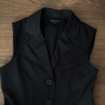 Shinestar Black Sleeveless Jumpsuit Collar Sailor Flowy Leg Minimal Capsule Photo 1