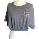 Aerie Offline by  Fanta Cropped Oversize Shortsleeve Shirt Round Neck Size Small Photo 0