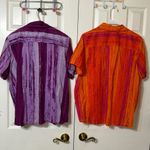 Woman Within 2*  Button‎ Down Top Orange Pink Purple Grey- size L Photo 5