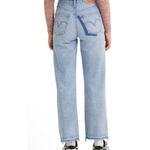 Levi's Ribcage Straight Ankle Med Wash Distressed Denim Jeans Women Size 32 x 27 Photo 1