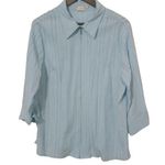infinity  XL Sky Blue Zip Tunic Top Plus Photo 0