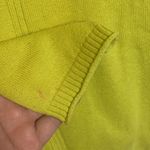 Title Nine womens medium yellow full zip sweater flaw long sleeve cardigan neon Photo 9