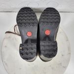 No Parking Oxford Heels Womens 8.5 Green Suede Lace up Utility Chunky Platform Photo 11