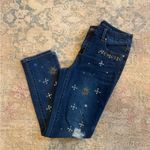Chico's Chico’s EUC Embellished Distressed Ankle Blue Jeans Photo 4