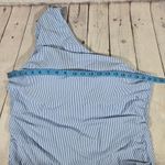 J.Crew Ruched one-shoulder one-piece in seersucker 22 NWT Photo 6