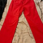 ZARA Red Jeans Photo 0