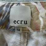 Ecru  Women’s Rice Flat Front Easy Linen Blend Wide Leg Pants Size 14 Photo 2