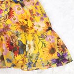 Betsy and Adam BETSEY & ADAM Yellow Floral Faux Wrap Mini Dress Long Sleeve Cocktail Size 4 New Photo 9