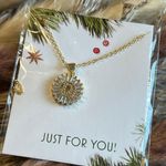 Nordstrom NWT Letter D - Mini Pave Alphabet Pendant Gold Necklace Photo 1